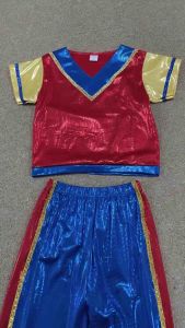 READY STOCK Kids Boy Cheerleaders Costume Sport Day Cheerleading Outfit Hip Hop Jazz Pom-poms Dance Street Dance K-POP