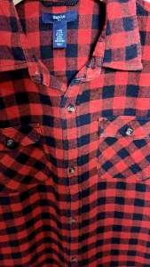 Kemeja Flanel "G4P" Original Second Size S