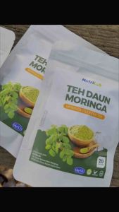 {SPESIAL BELI 4 FREE 4 PACK}PROMO TEH ORGANIK DAUN MORINGA OLIEFERA NUTRILAB SOLUSI 4 SERANGKAI