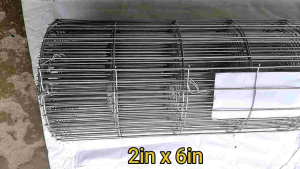 SIMJU (2"x6"x4FEETx15M) 304 Stainless Steel 3.0mm± Thickness WELDED Wire Mesh Dawai