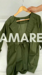 Best Seller Long Coat Simple Amare Coat Army