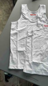 ACTIVE LIFE Sleeveless Tank Plain White Pure Cotton Sando For Kids & Adults