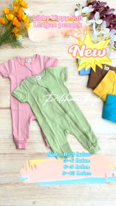 LIBBY NEW Zippy Suit Lengan Pendek 0-12bln (1 Pcs / Pack)