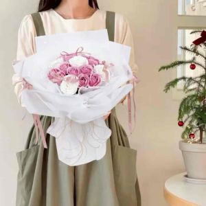 19 stalks Soap flower bouquet Ballet design bouquet Valentines Day bouquet 芭蕾风香皂花束