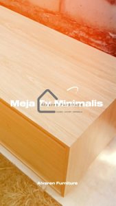 Meja Tv minimalis glossy grade A Lampu LED