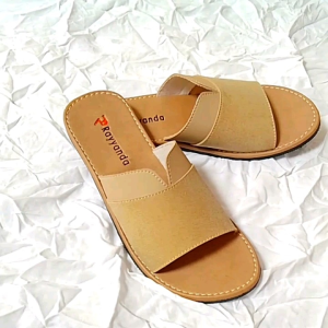 Sandal Wanita Kekinian: Sandal Slop Wanita Flat Sol Kret Anti Slip Evelin Sandal Rayyanda