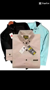 Kemeja Pria Polos Lengan Panjang Big Size Jumbo Bahan Adem Lembut Kekinian Bisa COD