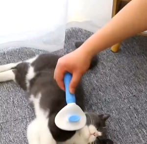 Sisir Kucing Sisir Penghilang Bulu Sikat Penarik Bulu Anjing Pembersih Bulu Panjang Perlengkapan Hewan Peliharaan