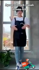 Apron Masak Waterproof Tahan Air dan Minyak ukuran Jumbo