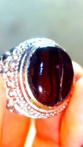 Cincin Batu Black Opal Sempur Natural Jarong Bahan Ranting