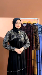 HAUZA DRESS: Gamis Rayon Muslimah Premium & Ramah Busui