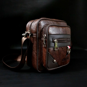 Star Face Tas Selempang Slingbag Crossbag Distro Pria Kulit Premium Cowok Waistbag