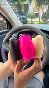 KNHS Car Silicone Steering Wheel Elastic Glove Cover Texture Soft Multi Color Auto Protector Shell Covers Accessories Universal