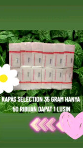 12 PCS SELECTION KAPAS 35 GR FACIAL COTTON KAPAS KECANTIKAN