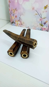 Pipa Cangklong Kayu Kelor Jawa Model Belimbing Segi Delapan H603