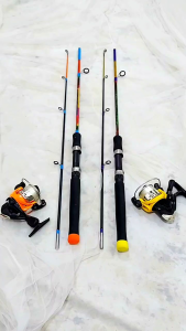FREE SENAR DAN MATA PANCING Set Joran Spinning Fiber Solid Gurame 150 + Reel US2000 / set joran spinning fiber solid