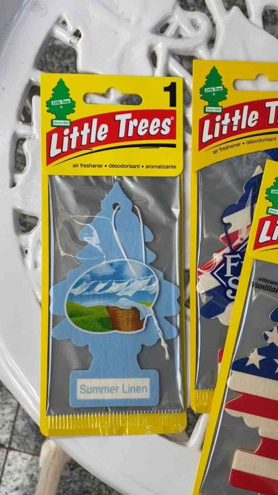 Little trees ‼️พร้อมส่ง ของแท้นะคะ😊 ‼️ MADE IN USA สลากไทย💯แผ่นน้ำหอมปรับอากาศ🎄 Little trees ต้นสน (มีตัวเลือกกลิ่น)