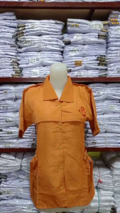 Baju Pramuka SD Perempuan Lengan Pendek Panjang Tali Gesper Bahan Sunwash Twist Licin Merk Martin