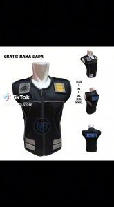 Gratis Nama Dada Rompi Security Satpam Terbaru Bahan Jaring Tebal Double Mesh 2024