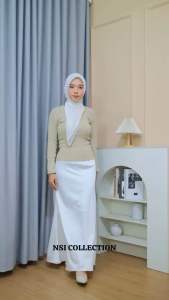 SATIN LONG SKIRT | SIZE XXL - XXXXL | ROK SATIN DUYUNG | KOREAN SATIN SKIRT | ROK SILK PREMIUM | ROK SATIN DUYUNG PANJANG | BY.NSI COLLECTION | TEMURAH DAN BISA COD