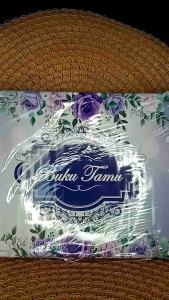 vania souvenir..souvenir buku tamu flower isi 2 pcs.warna yang cantik cantik