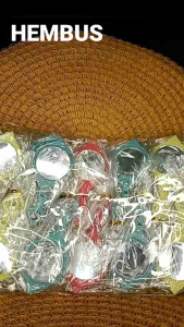 vania souvenir..Kaca Gagang BULAT Warna warni Plastik isi 50 pcs cantik dan unik