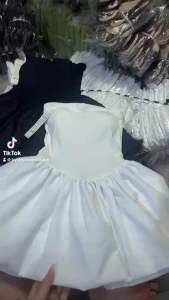 ÁO ỐNG PEPLUM CAO CẤP CÓ MÚT BỒNG XOÈ A350