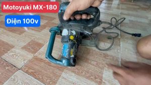 Máy cưa đĩa cắt sắt Motoyuki hàng bãi xài điện 100 voltlưỡi 180mm