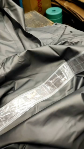 TITANIUM RAINCOAT TERNO WITH REFLECTOR