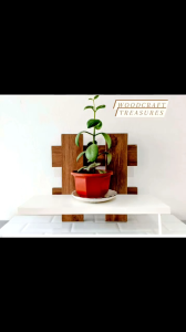 MARINE WOOD! Premium Wall Hanging Floating Shelves Fence Design Type 2 by Woodcraft Treasures