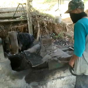 Lumpang batu asli 100% ukuran 16 cm harga termurah ( uang kembali jika bukan batu asli )