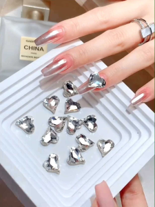 Túi phụ kiện đính móng trang trí nail đá khối mix đủ size đủ màu