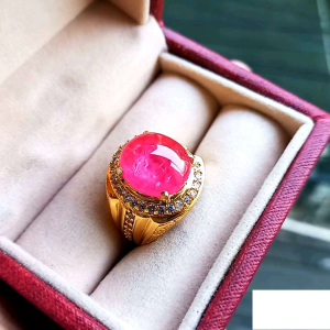 CINCIN BATU RUBY CATAM SERAT HALUS KUALITAS SUPER