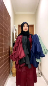 DRESS CASUAL WANITA MAILA DRESS JUMBO SANTAI