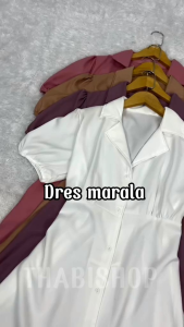 DRESS BASIC SIMPLE MARALA DRESS LENGAN PENDEK WANITA TERBARU
