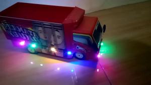 miniatur truk oleng permata agung panjang 30 cm pake lampu led