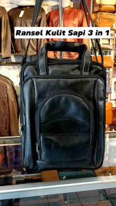 Ransel Kulit Sapi 3 in 1 | Backpack x Slingbag Leather
