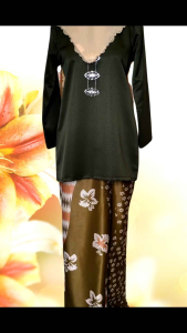 Mini Kurung Olive Green (S-XXL)