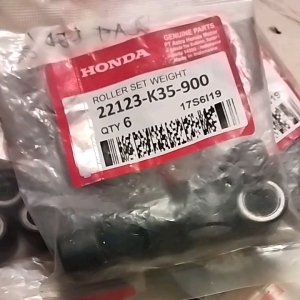 ROLLER STANDAR MOTOR MATIC HONDA VARIO 125 LED 22123-K35-900 SET ISI (6 PCS)