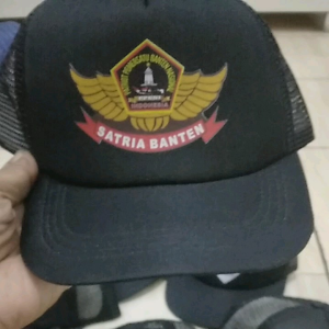 topi jaring trucker topi ormas topi satria banten free stiker