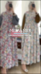 GAMIS PERMPUAN TERBARU MODEL MIDI miswa by moela