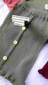 dress setelan rajut baju anak perempuan/setelan setrok anak motif bunga bordir