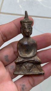 พระงั่งหน้าเยี่ยวเศรียนมงกุฎ ไอ้งั่ง เนื้อสัมฤทธิ์พิมพ์โบราณ