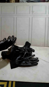 PROMO 1 & 6 Pasang Sarung Tangan Safety Karet Leater Waterproof