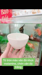 Combo 10 Chén nhỏ (CO09) nhựa Melamine Vân Đá Trắng - Chén chè nhỏ size Ø9 x 5 cm - gia dụng Nari