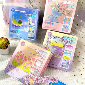 Ready Stock Set Oil Pastel Drawing Set Paper Scraper Tool Set Super Soft Crayon oil