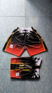 Celana Olahraga Voli Sport Celana Pendek Santai Volly Full Print Pria Kolor Volley Premium Mizuno