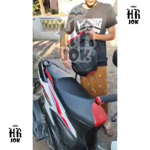 ENMOR Cover Jok Motor Pakai Karet dan Perekat Bisa Pasang Sendiri Dirumah Tanpa Perlu Distaples