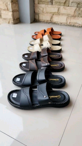 Sandal Kulit slide pria / sandal Selop Casual (BBB) Sendal Santai Pria dewasa  39-43