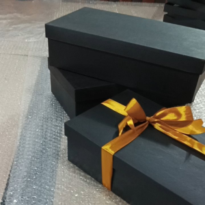White rectangular hard box gift box 12.5X8X3.3 inches for stationery and craft gifts.